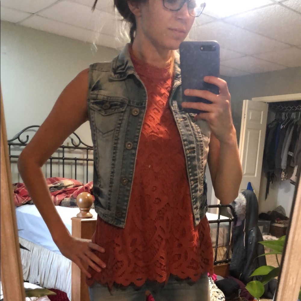 Jean jacket vest
